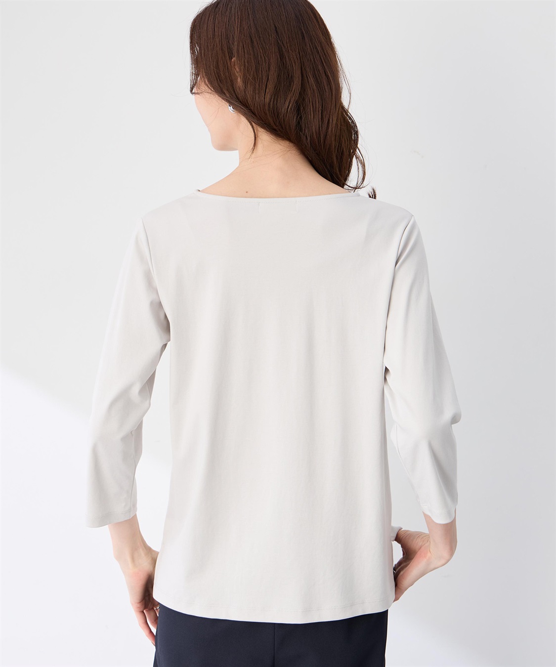 A/C DESIGN BY ALPHA CUBIC 【藤井桜子さんコラボ】メッセージプリント7分袖Tシャツ_sub_5