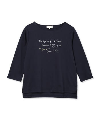 A/C DESIGN BY ALPHA CUBIC 【藤井桜子さんコラボ】メッセージプリント7分袖Tシャツ_subthumb_23