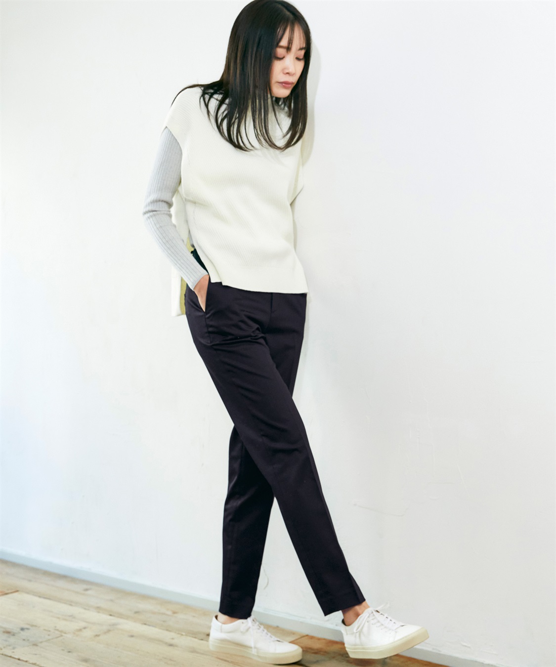 A/C DESIGN BY ALPHA CUBIC ハイネックニットベスト_sub_16