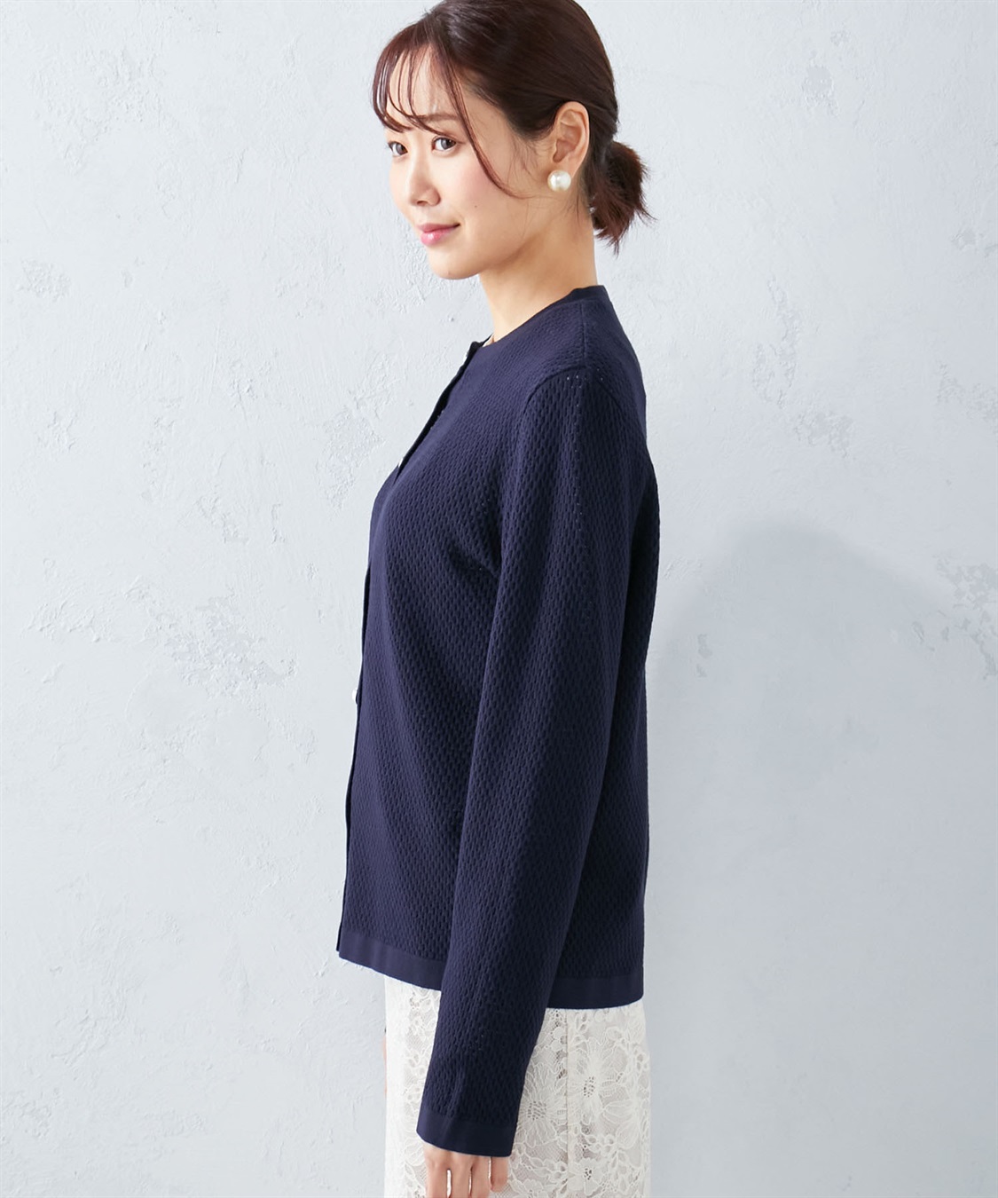 A/C DESIGN BY ALPHA CUBIC カラーブロックニットジャケット_sub_2