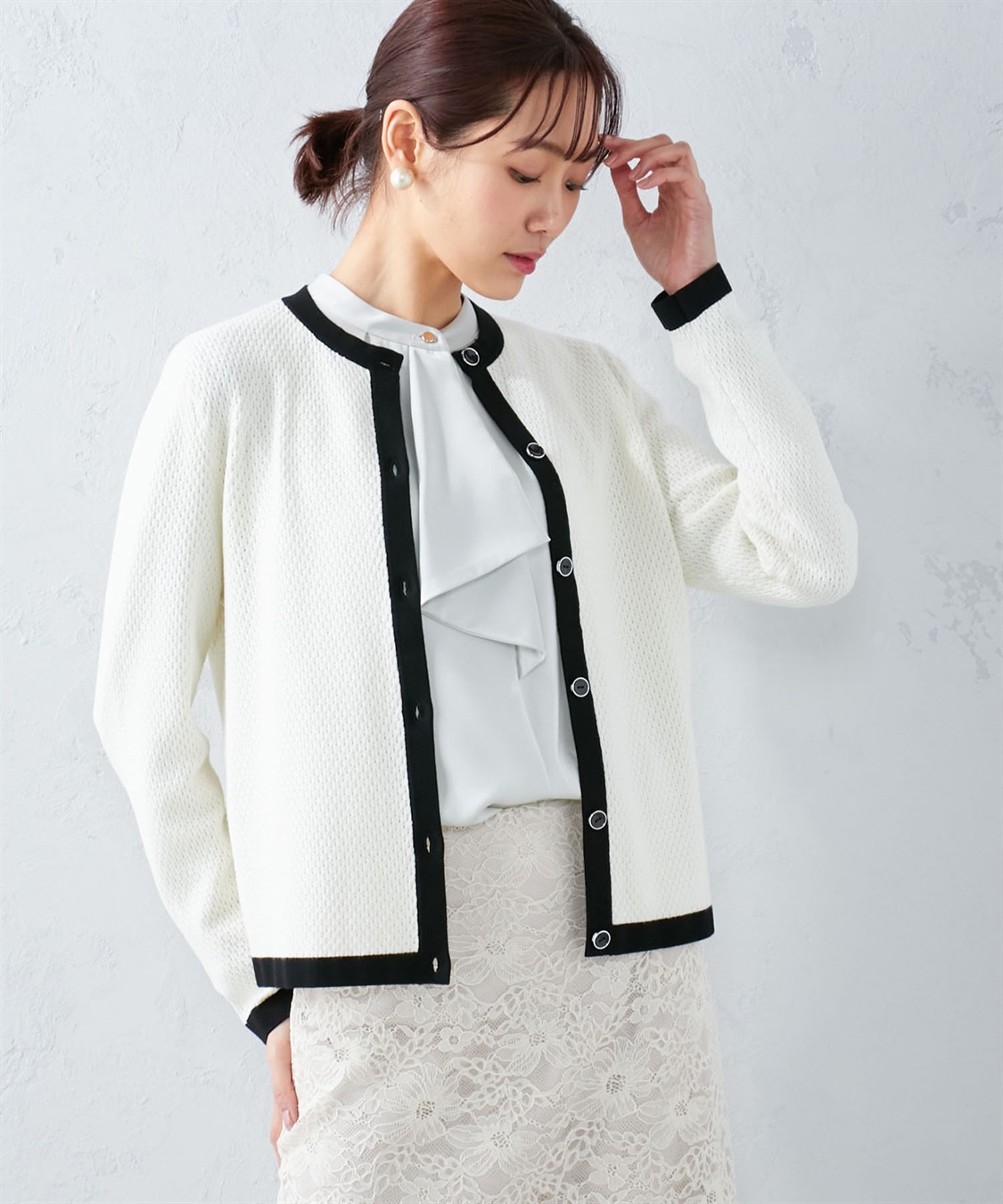 A/C DESIGN BY ALPHA CUBIC カラーブロックニットジャケット_sub_10