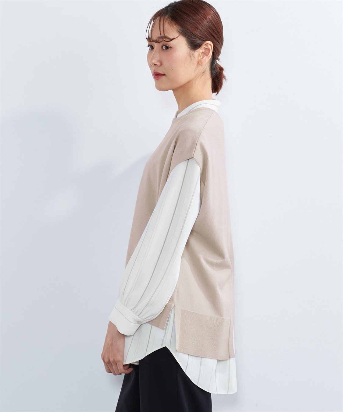 A/C DESIGN BY ALPHA CUBIC ハンドウォッシャブルバッグスリットベスト_sub_2