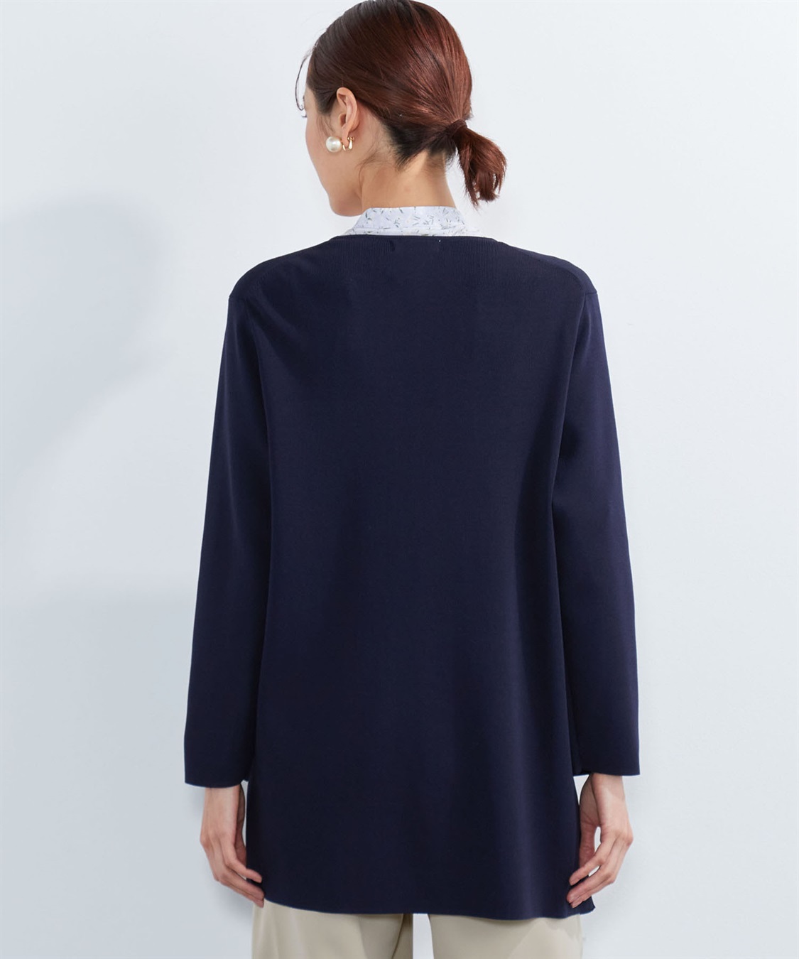 A/C DESIGN BY ALPHA CUBIC ハンドウォッシャブル着流しカーディガン_sub_3