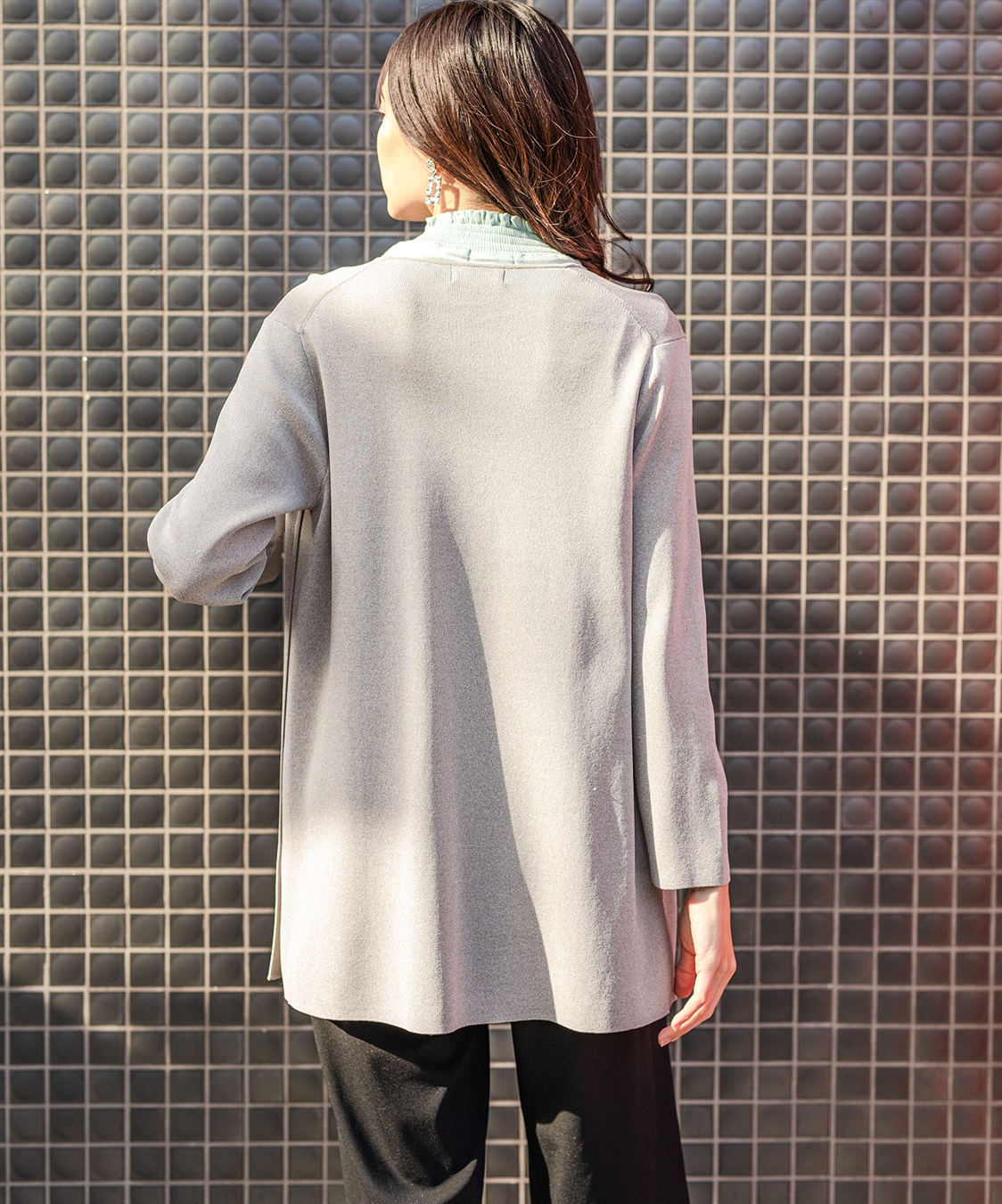 A/C DESIGN BY ALPHA CUBIC ハンドウォッシャブル着流しカーディガン_sub_12