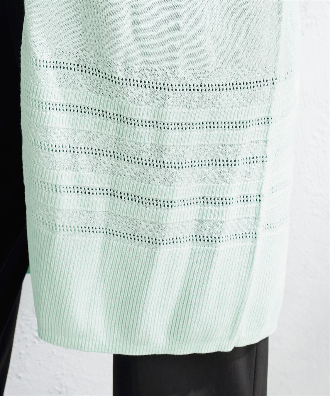 A/C DESIGN BY ALPHA CUBIC 【ハンドウォッシャブル】透かし編みロングカーディガン_sub_6