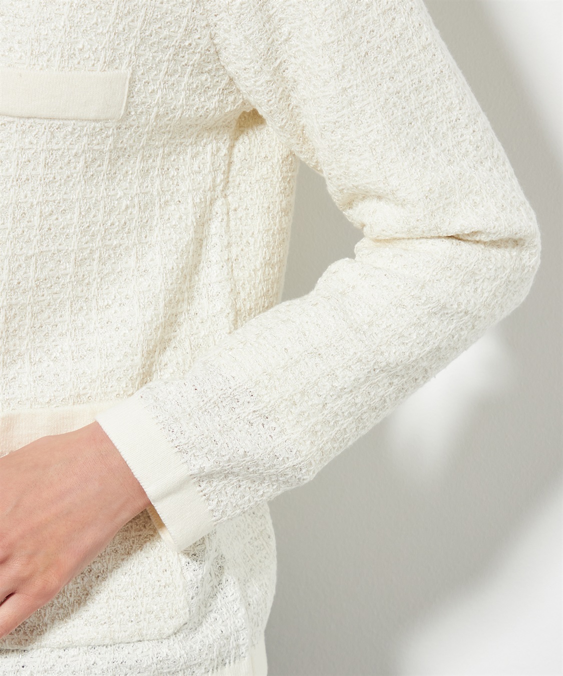 A/C DESIGN BY ALPHA CUBIC ツイードニットカーディガン_sub_7