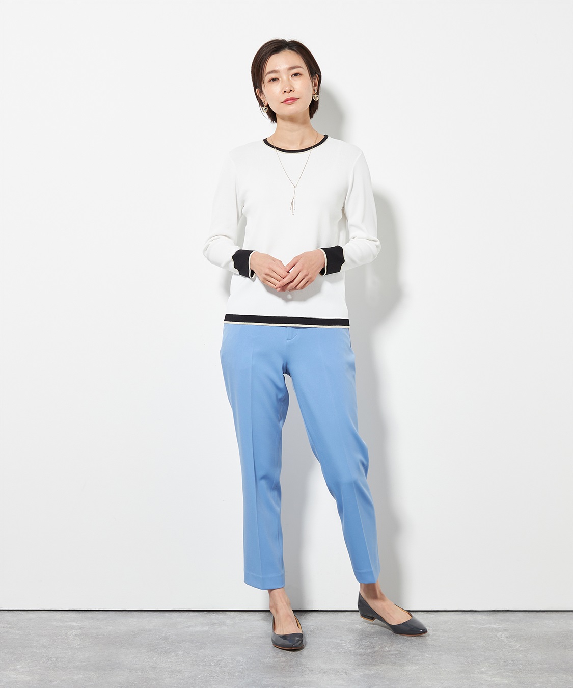 A/C DESIGN BY ALPHA CUBIC 配色ラメニットプルオーバー_sub_8