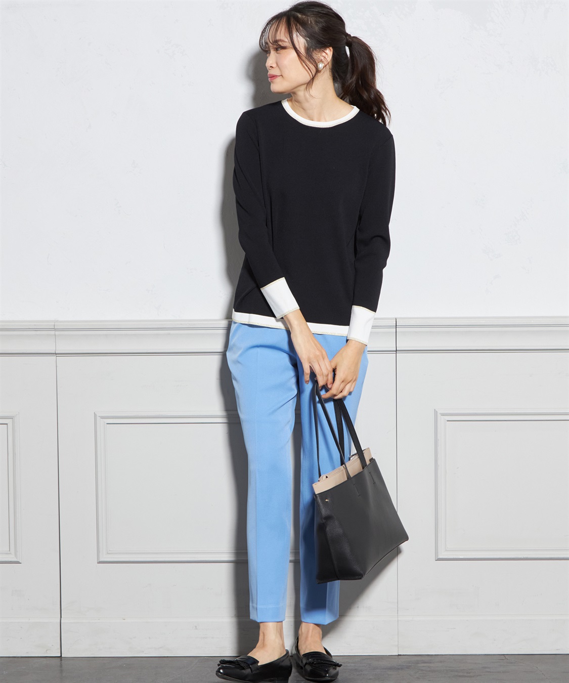 A/C DESIGN BY ALPHA CUBIC 配色ラメニットプルオーバー_sub_10