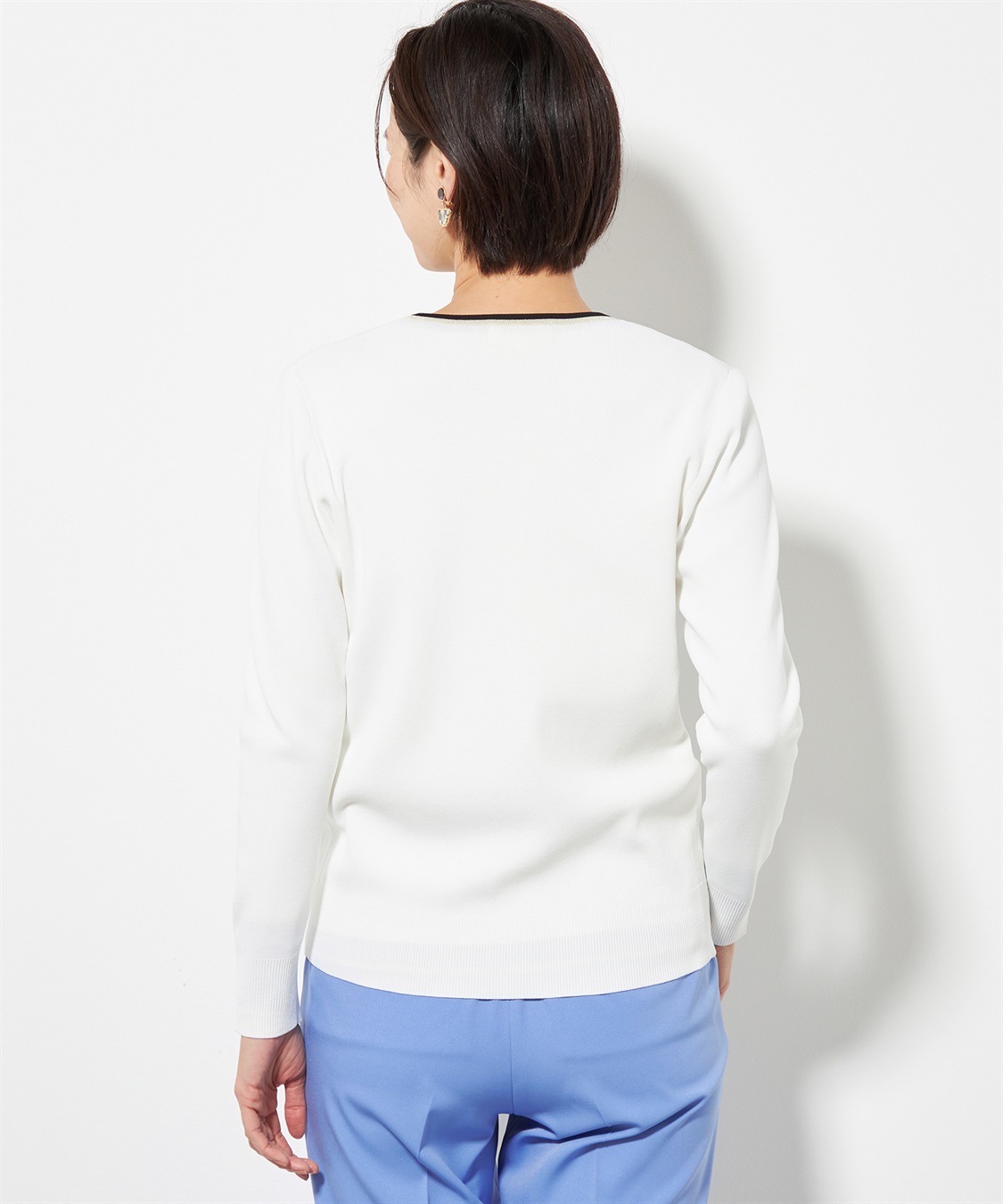 A/C DESIGN BY ALPHA CUBIC 配色ラメニットカーディガン_sub_3