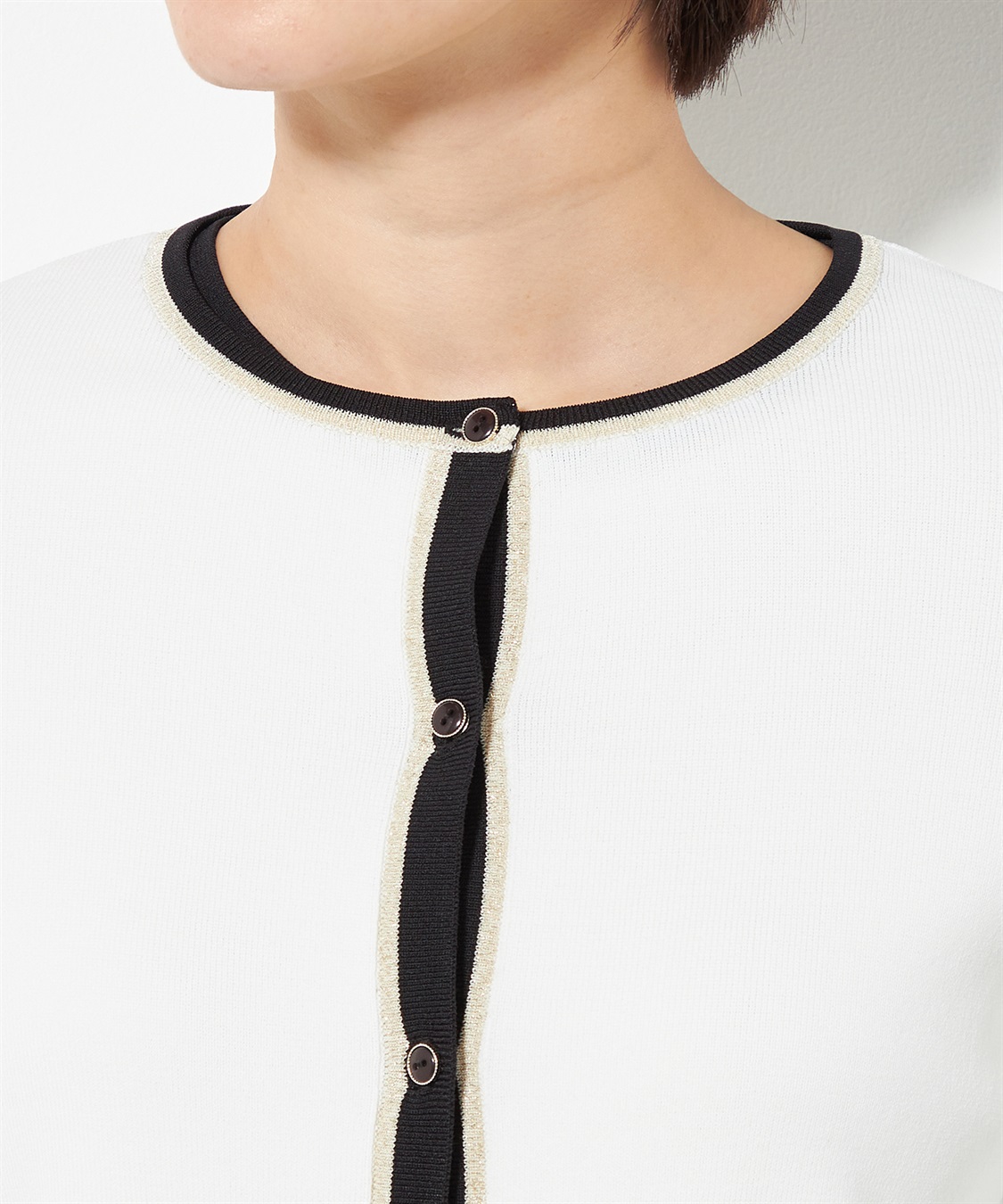 A/C DESIGN BY ALPHA CUBIC 配色ラメニットカーディガン_sub_5