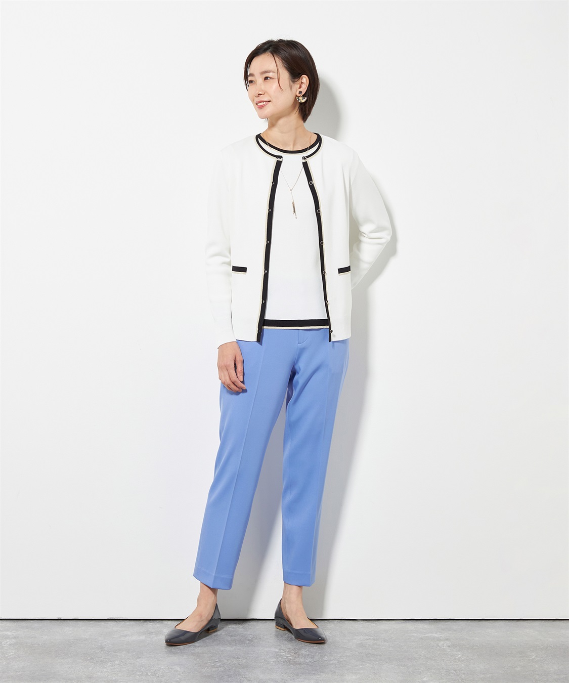 A/C DESIGN BY ALPHA CUBIC 配色ラメニットカーディガン_sub_10