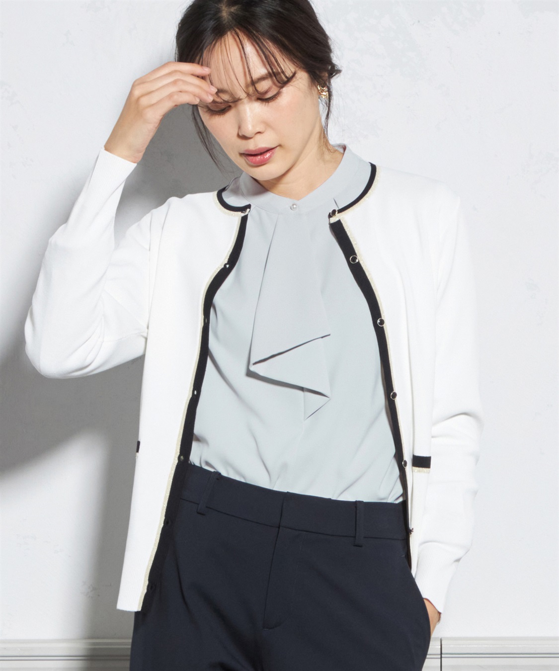 A/C DESIGN BY ALPHA CUBIC 配色ラメニットカーディガン_sub_11