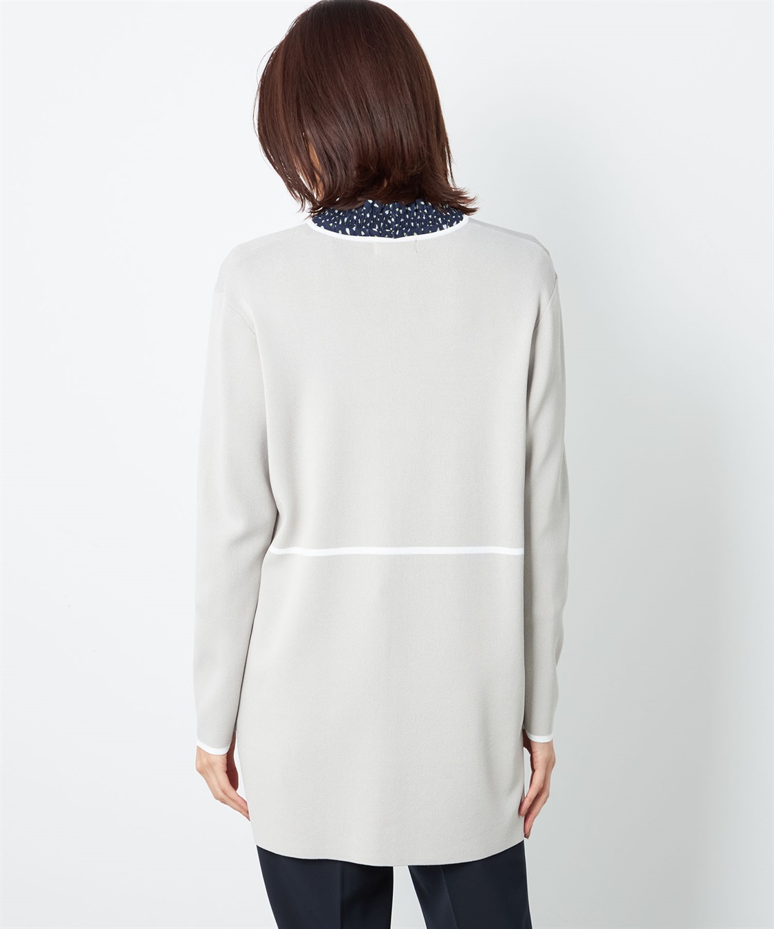 A/C DESIGN BY ALPHA CUBIC 配色着流しカーディガン_sub_2