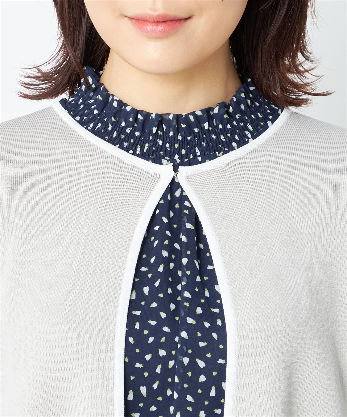 A/C DESIGN BY ALPHA CUBIC 配色着流しカーディガン_sub_3