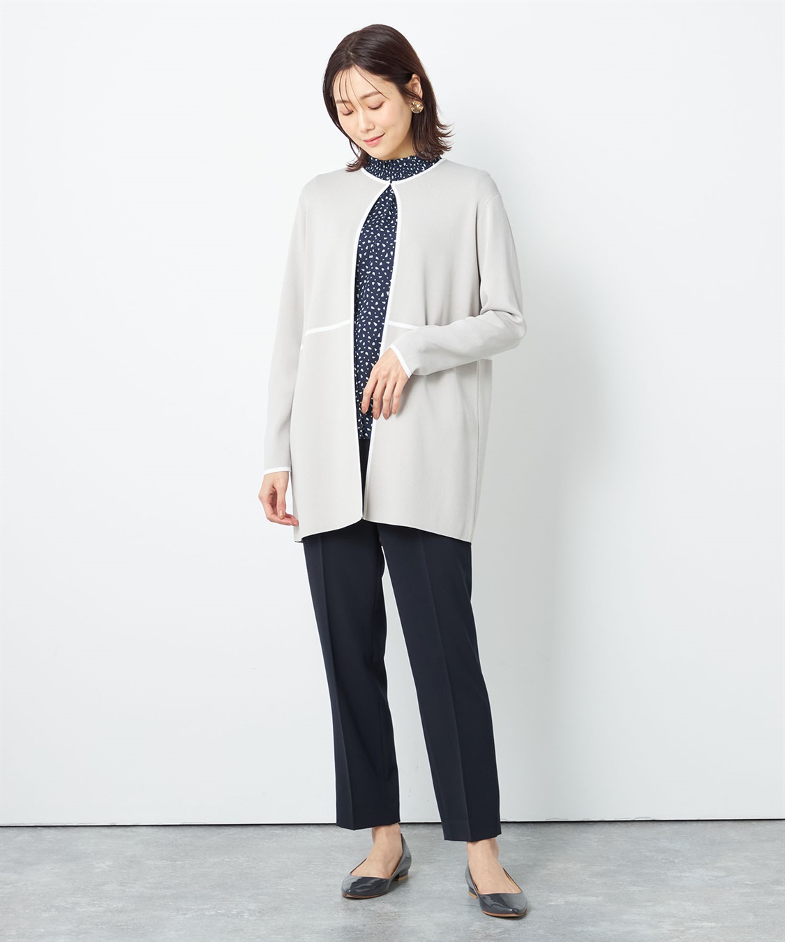 A/C DESIGN BY ALPHA CUBIC 配色着流しカーディガン_sub_7