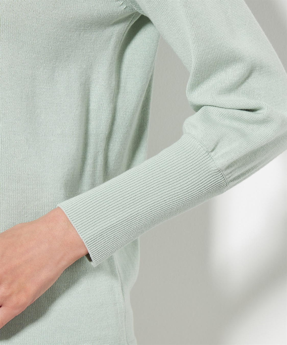 A/C DESIGN BY ALPHA CUBIC パールアクセントパフスリーブプルオーバー_sub_5