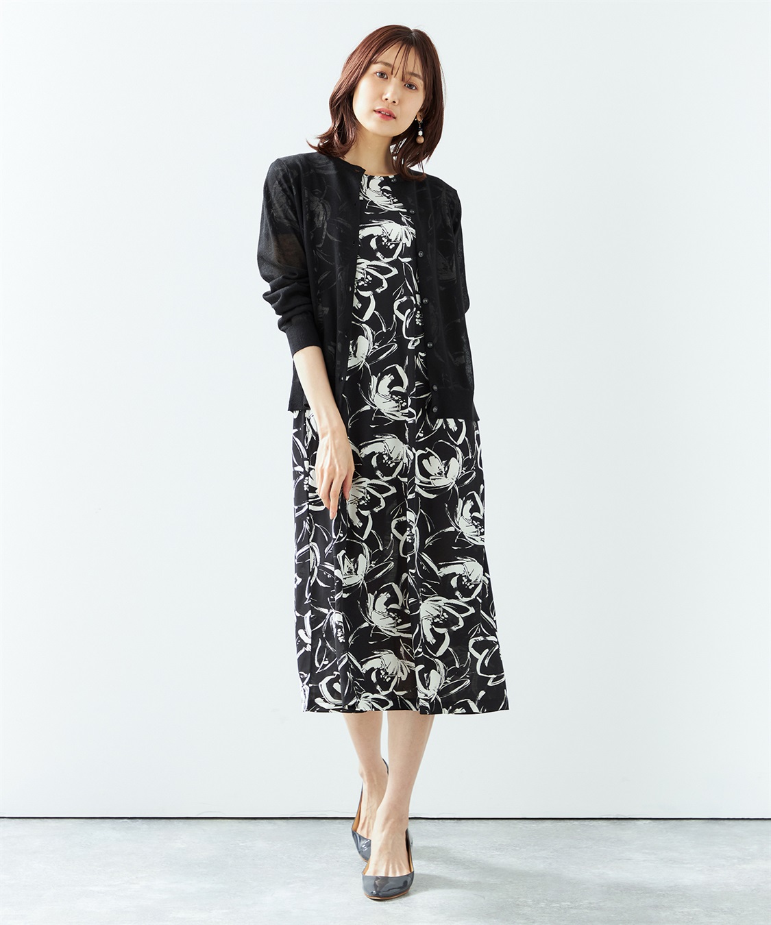 Dior デザインカーディガン ブラック モヘアライクビッグカーディガン｜J'aDoRe JUN ONLINE OUTLET