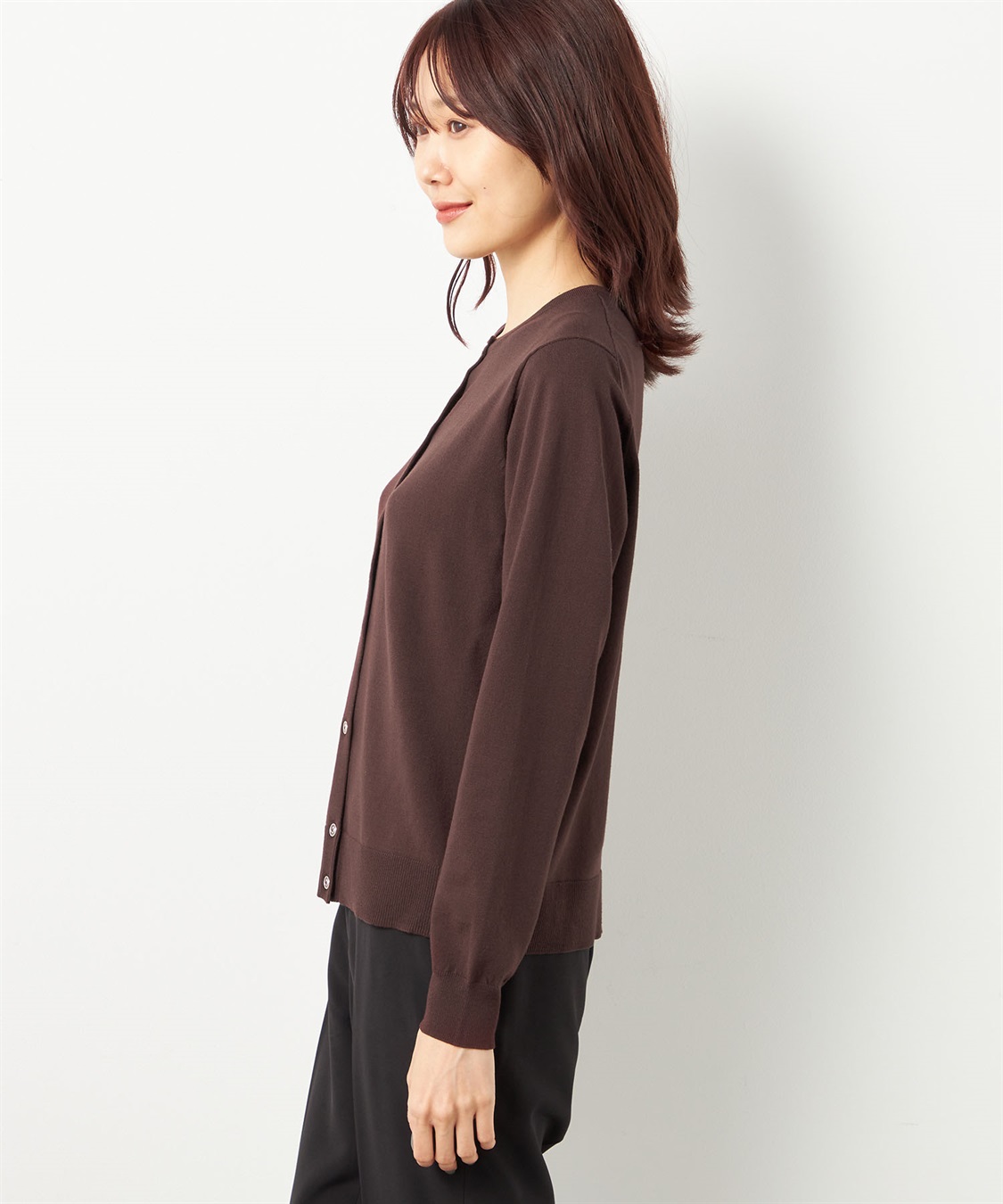 A/C DESIGN BY ALPHA CUBIC クルーネックカーディガン_sub_2