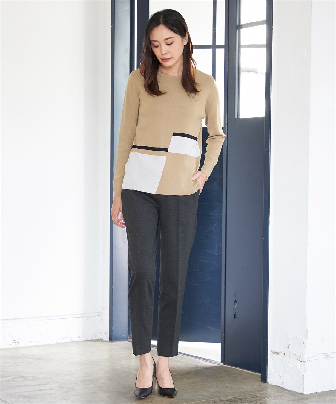 A/C DESIGN BY ALPHA CUBIC ドミニクブロッキングプルオーバー_sub_9