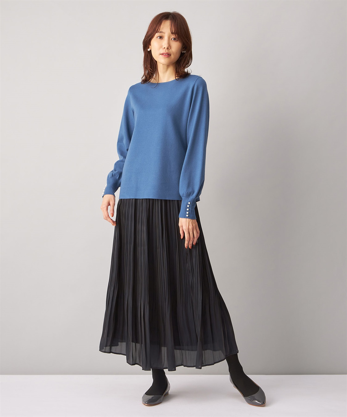 A/C DESIGN BY ALPHA CUBIC パールポイントニットプルオーバー_sub_8