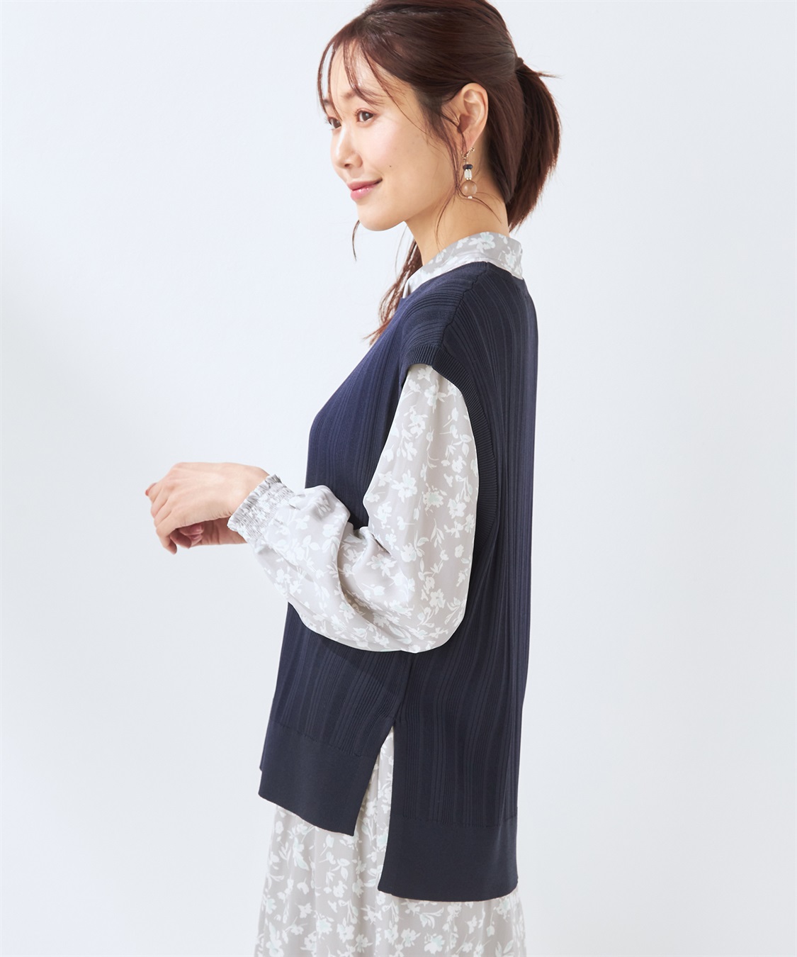 A/C DESIGN BY ALPHA CUBIC 【ウォッシャブル】【抗ピル】DOMINICベスト_sub_2