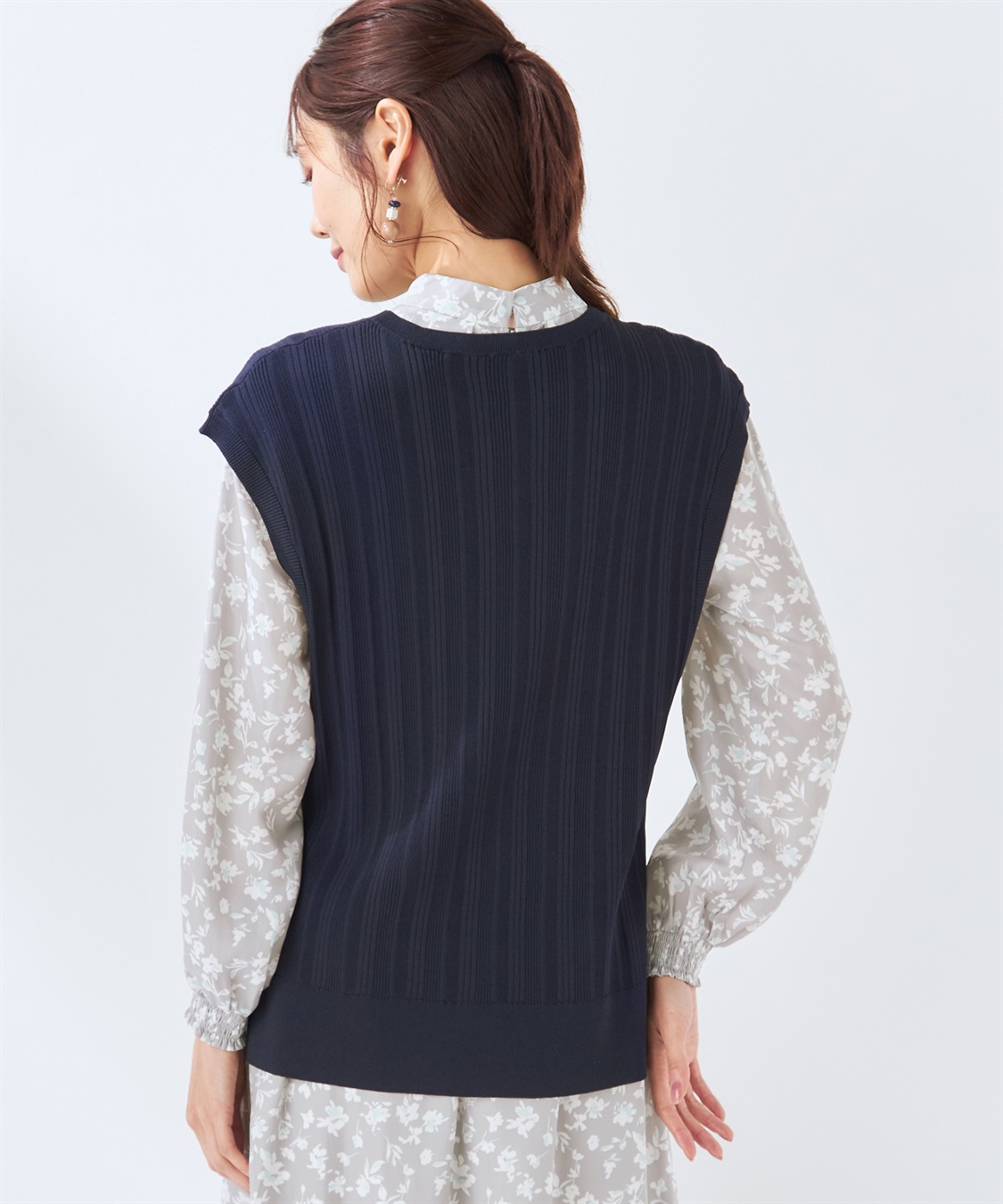 A/C DESIGN BY ALPHA CUBIC 【ウォッシャブル】【抗ピル】DOMINICベスト_sub_3