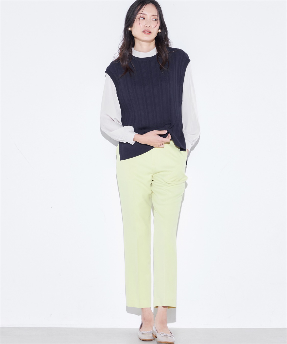 A/C DESIGN BY ALPHA CUBIC 【ウォッシャブル】【抗ピル】DOMINICベスト_sub_11