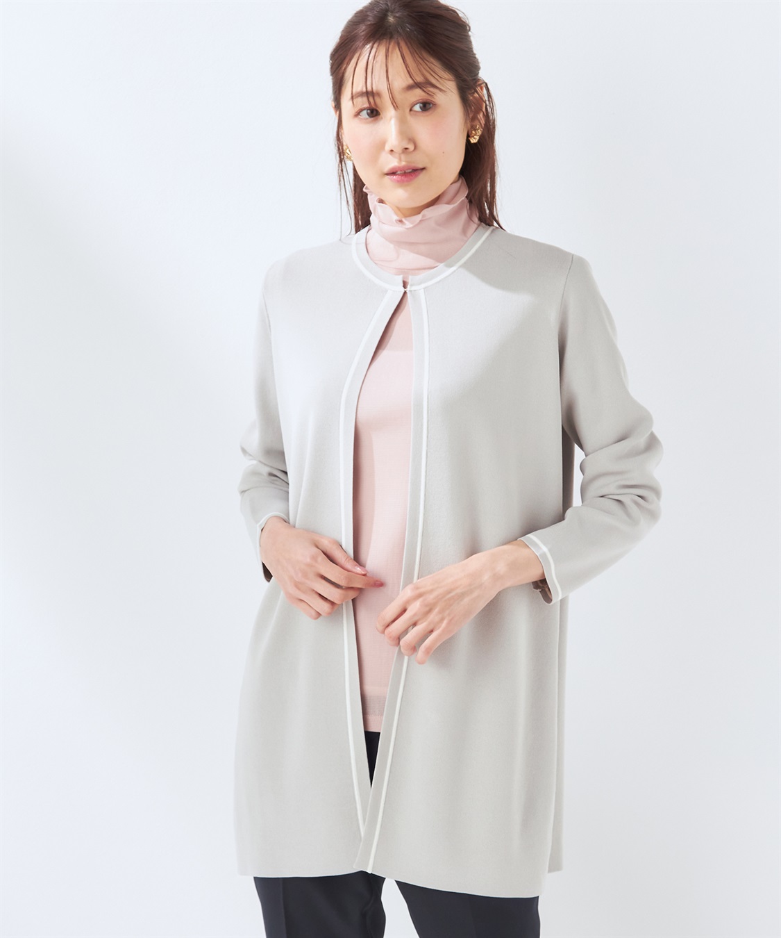 A/C DESIGN BY ALPHA CUBIC 【ウォッシャブル】【抗ピル】DOMINICロングカーデガン_sub_1