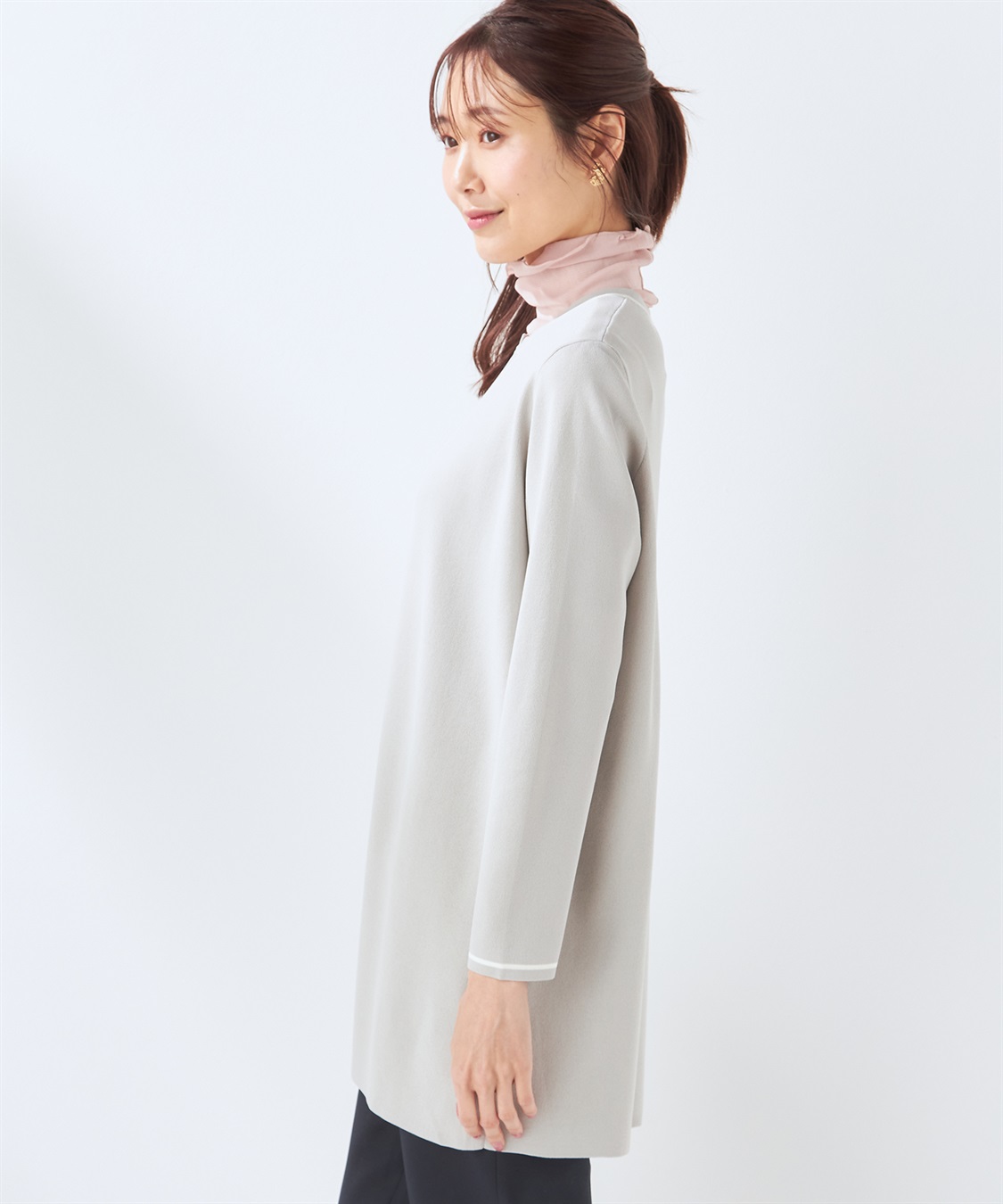 A/C DESIGN BY ALPHA CUBIC 【ウォッシャブル】【抗ピル】DOMINICロングカーデガン_sub_2