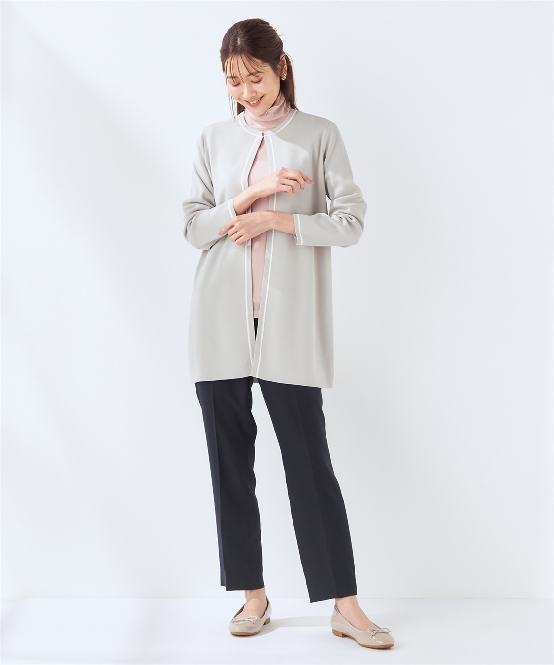 A/C DESIGN BY ALPHA CUBIC 【ウォッシャブル】【抗ピル】DOMINICロングカーデガン_sub_10