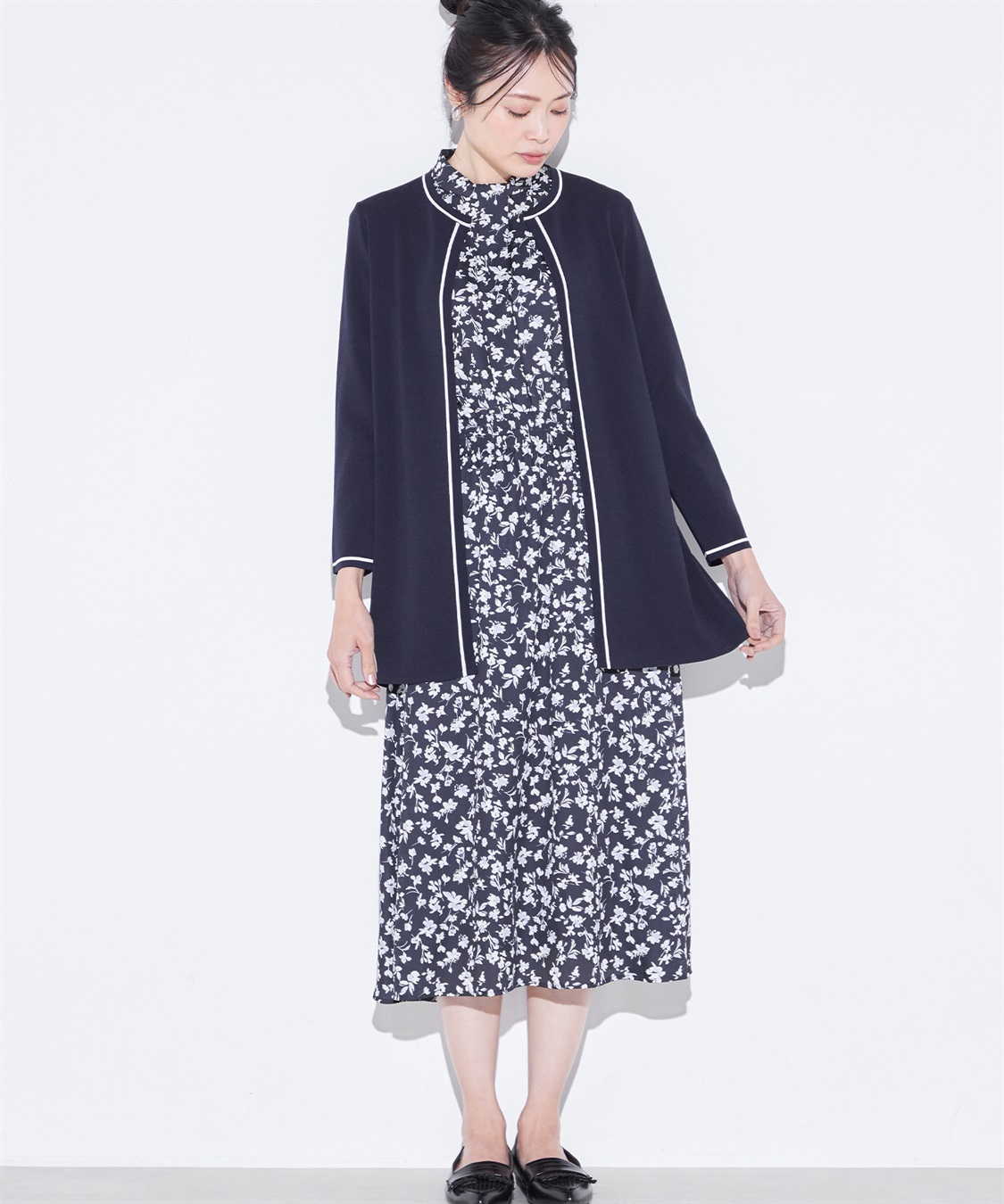 A/C DESIGN BY ALPHA CUBIC 【ウォッシャブル】【抗ピル】DOMINICロングカーデガン_sub_11