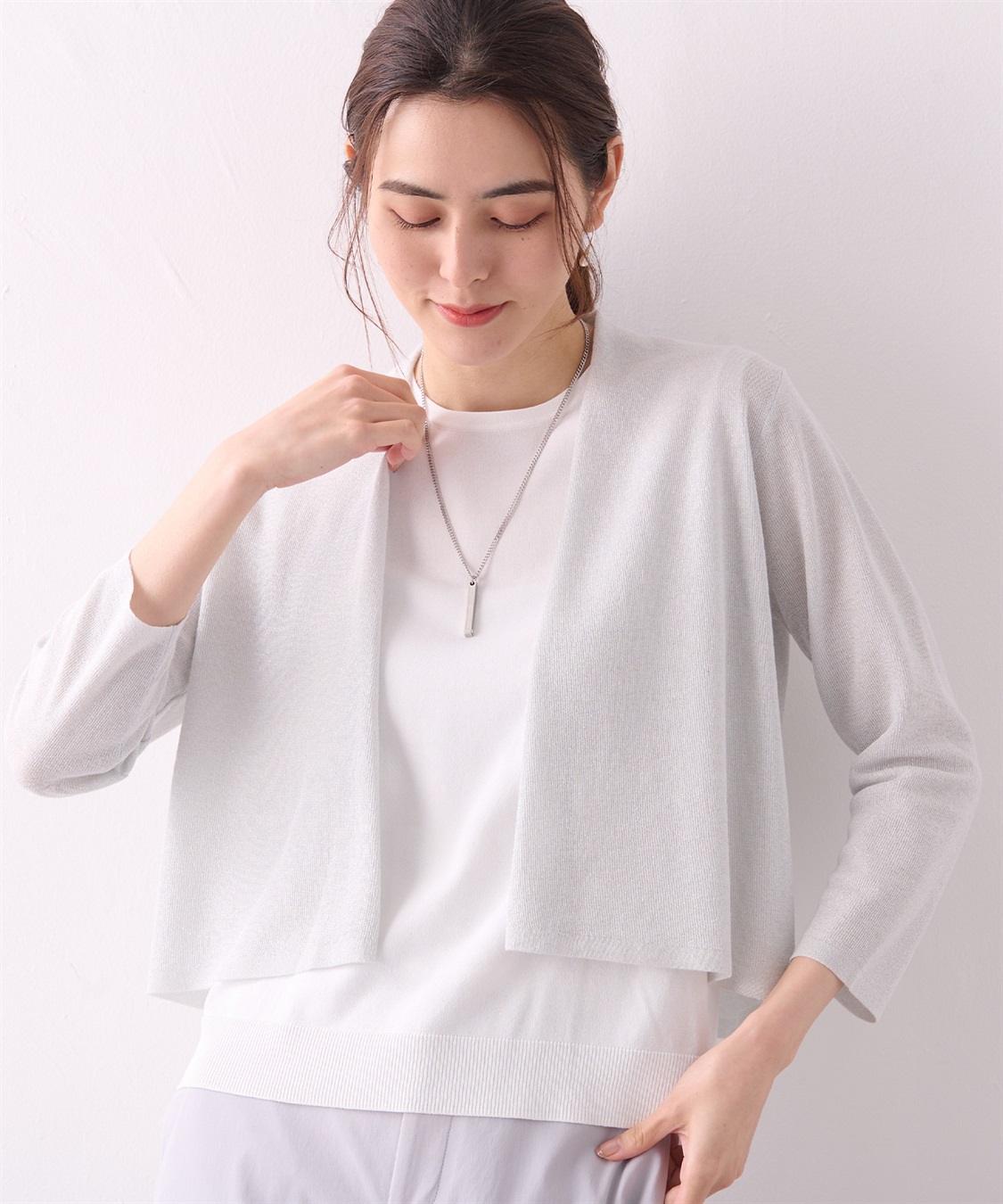 A/C DESIGN BY ALPHA CUBIC ボレロカーディガン_sub_1