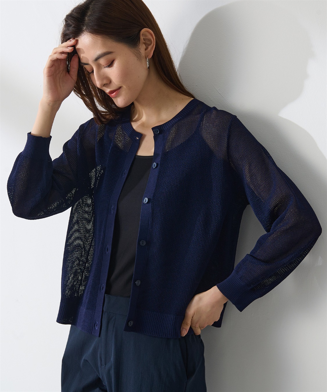 A/C DESIGN BY ALPHA CUBIC メッシュカーディガン_sub_21