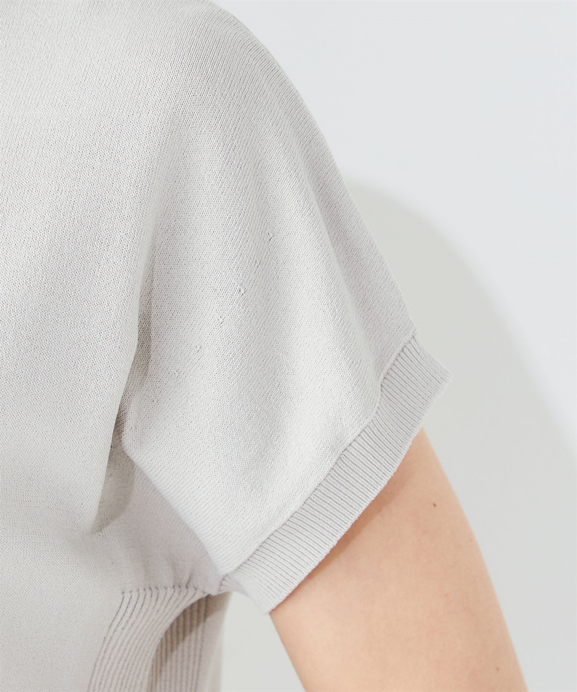 A/C DESIGN BY ALPHA CUBIC フレンチスリーブニットプルオーバー_sub_7
