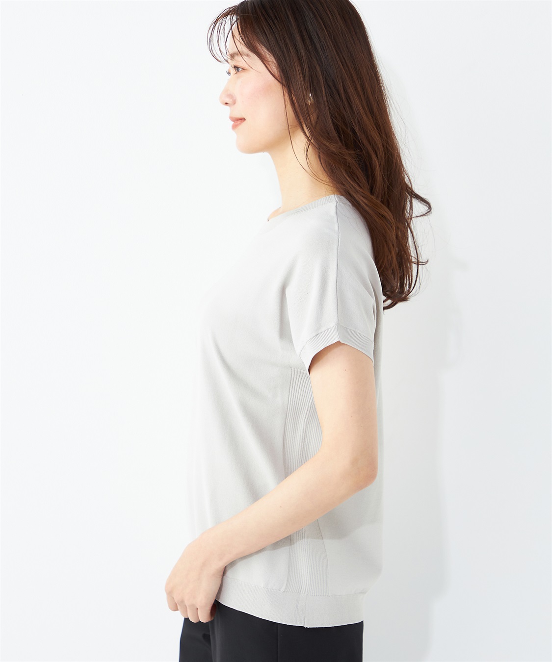 A/C DESIGN BY ALPHA CUBIC フレンチスリーブニットプルオーバー_sub_12