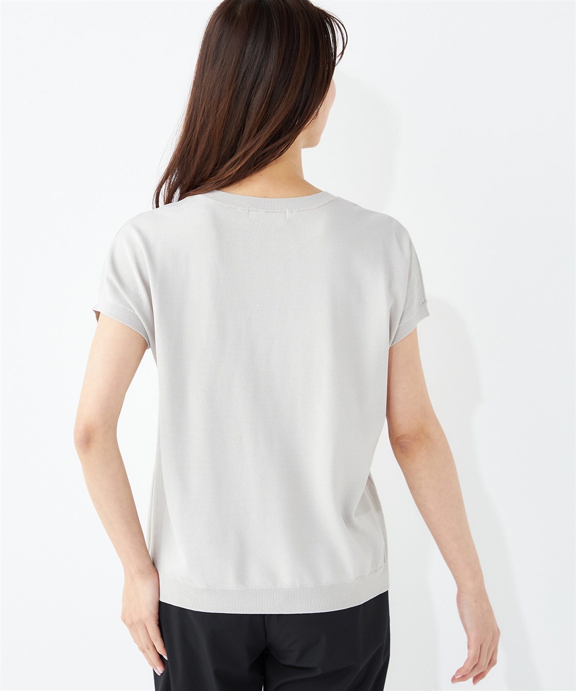 A/C DESIGN BY ALPHA CUBIC フレンチスリーブニットプルオーバー_sub_13