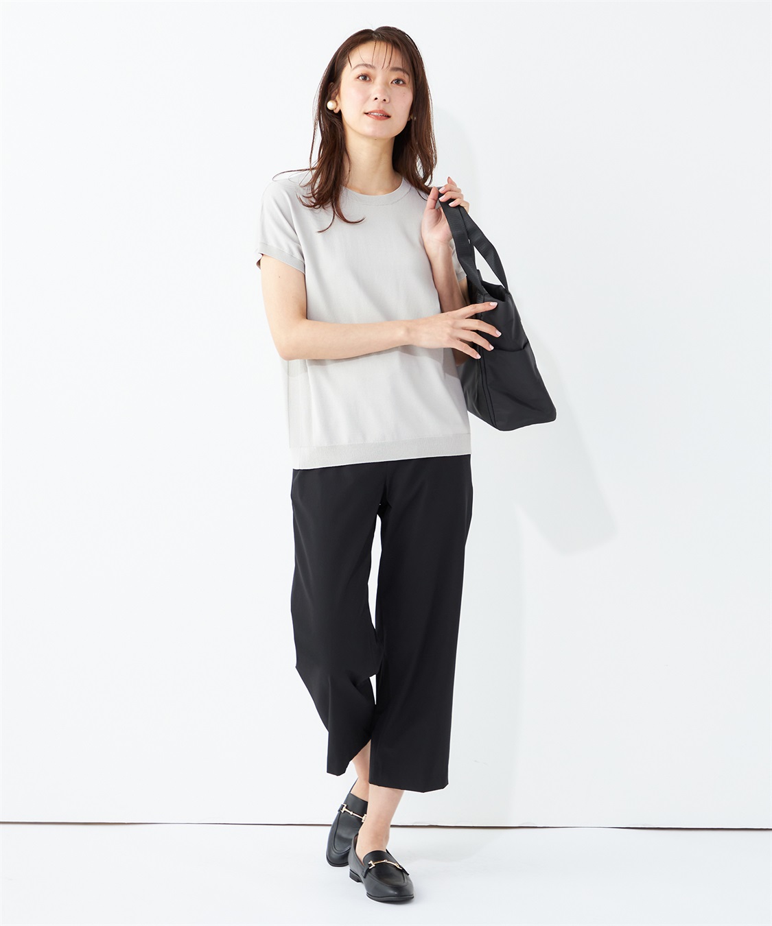 A/C DESIGN BY ALPHA CUBIC フレンチスリーブニットプルオーバー_sub_14