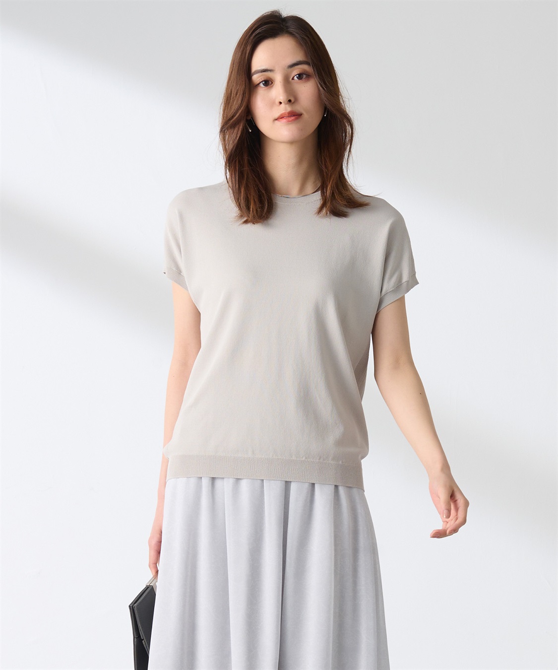 A/C DESIGN BY ALPHA CUBIC フレンチスリーブニットプルオーバー_sub_15