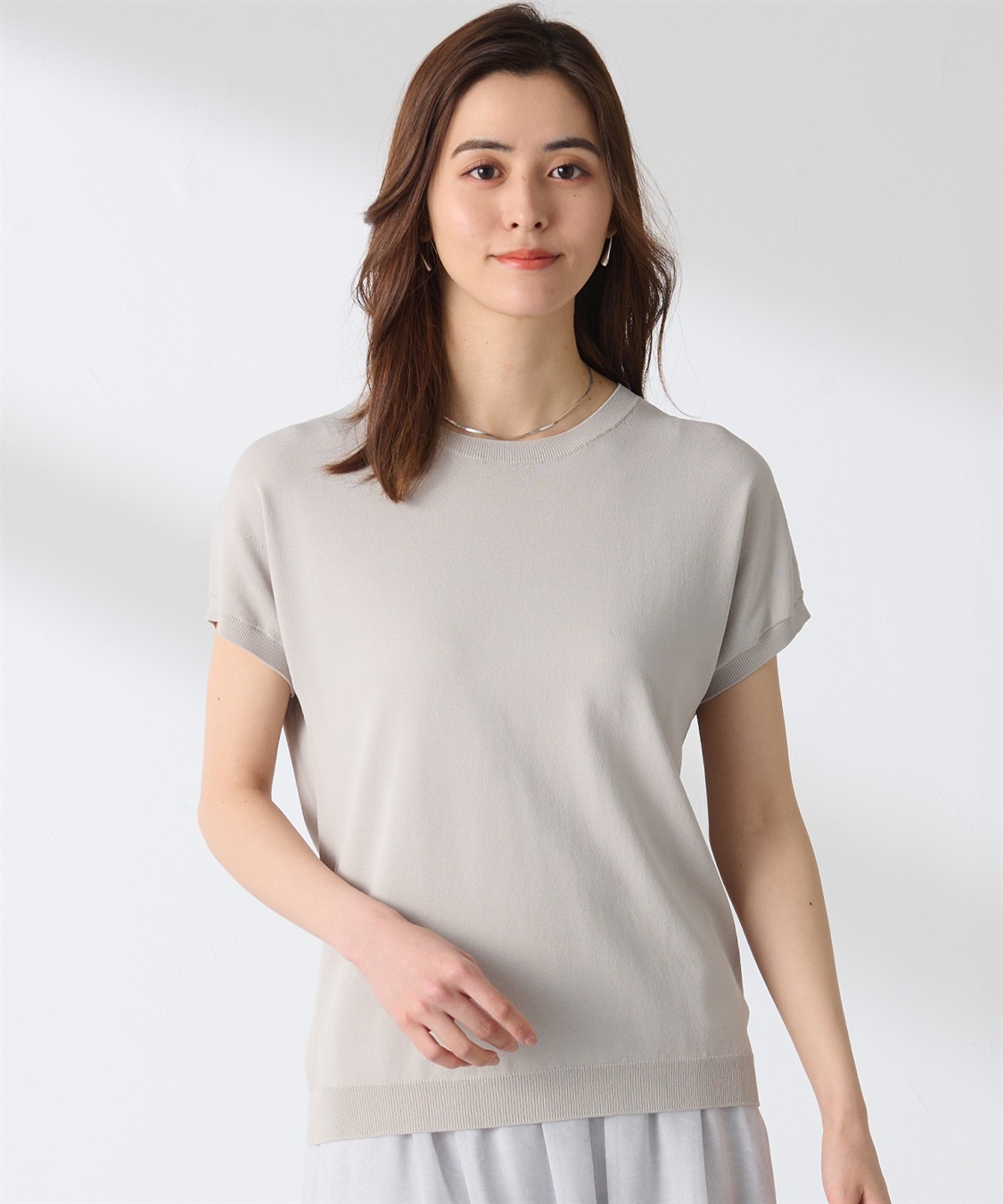 A/C DESIGN BY ALPHA CUBIC フレンチスリーブニットプルオーバー_sub_16