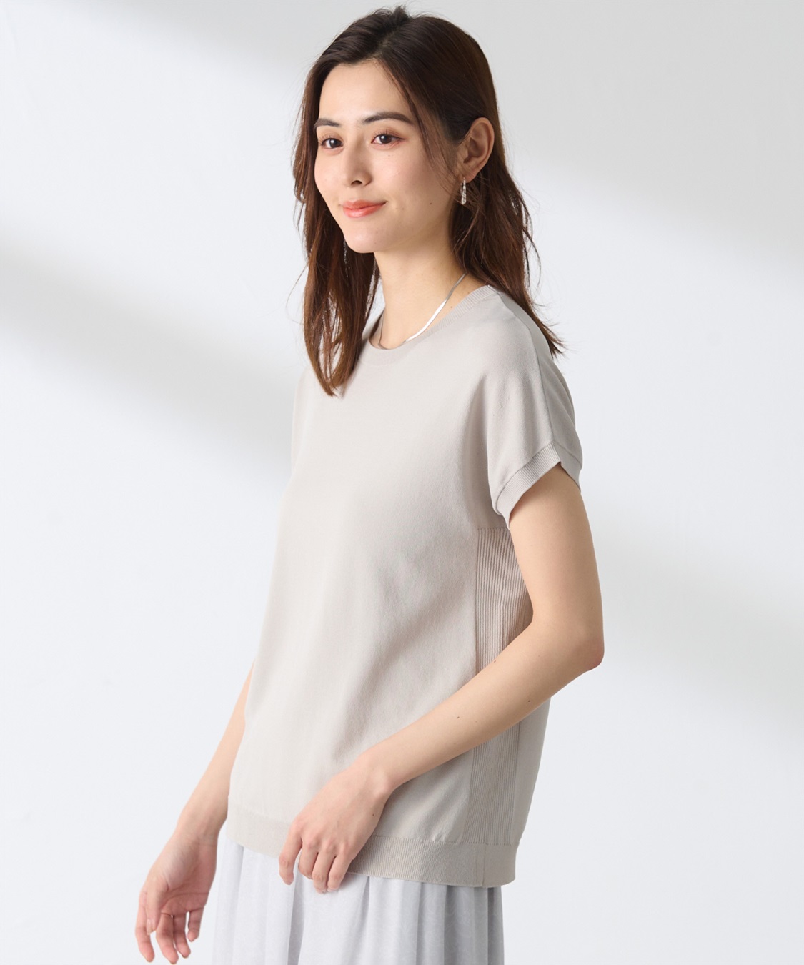 A/C DESIGN BY ALPHA CUBIC フレンチスリーブニットプルオーバー_sub_17