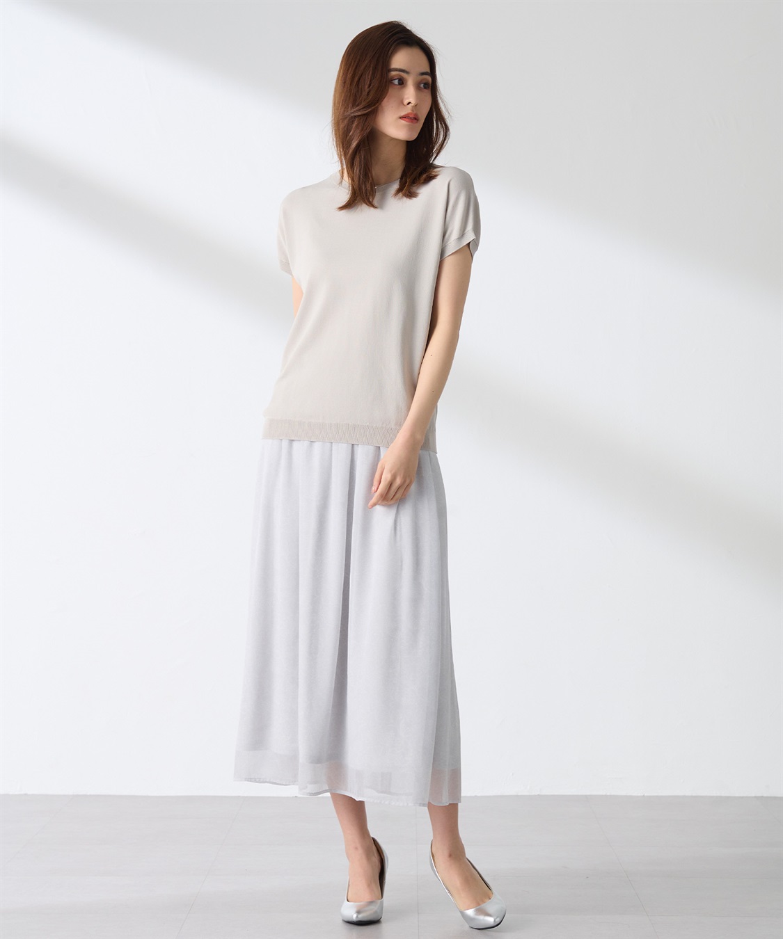 A/C DESIGN BY ALPHA CUBIC フレンチスリーブニットプルオーバー_sub_19