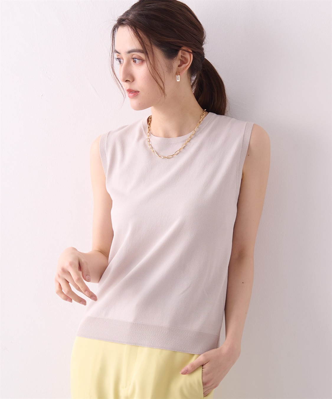 ノースリーブプルオーバー A/C DESIGN BY ALPHA CUBIC｜クロスプラス