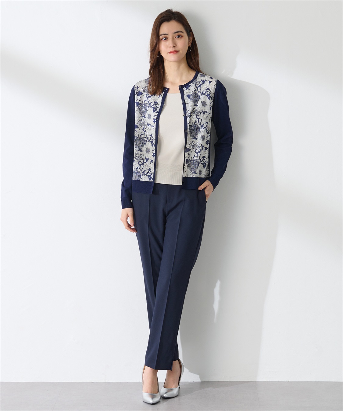 A/C DESIGN BY ALPHA CUBIC リバティプリントカーディガン_sub_11