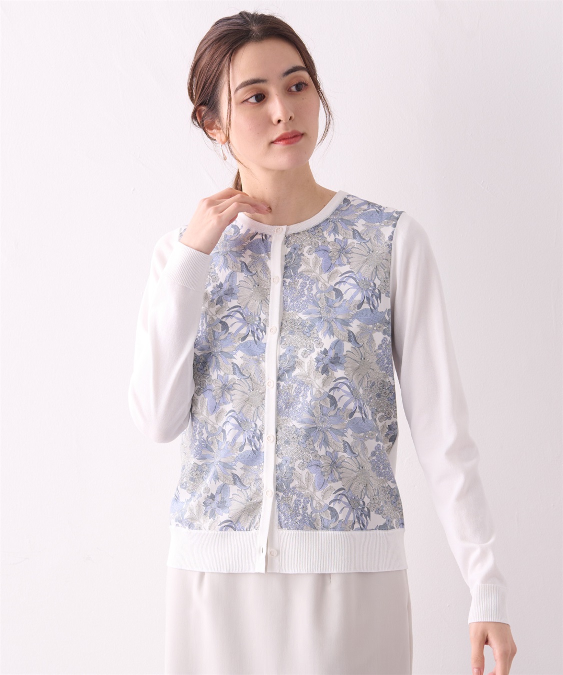 A/C DESIGN BY ALPHA CUBIC リバティプリントカーディガン_sub_12