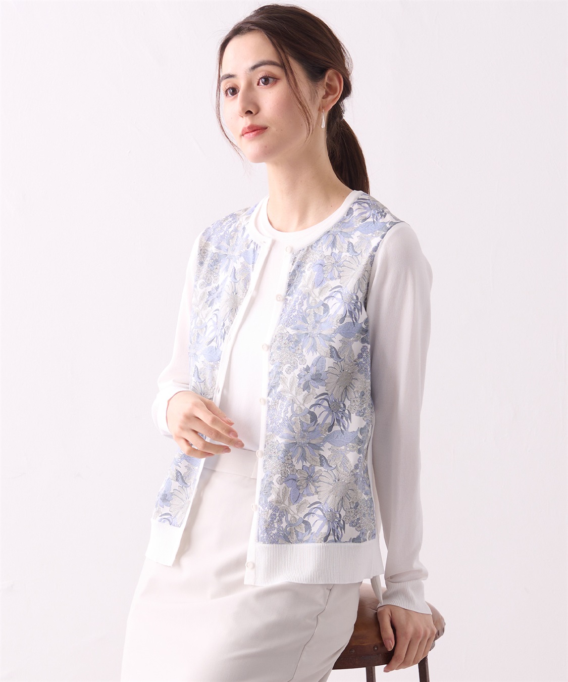 A/C DESIGN BY ALPHA CUBIC リバティプリントカーディガン_sub_13