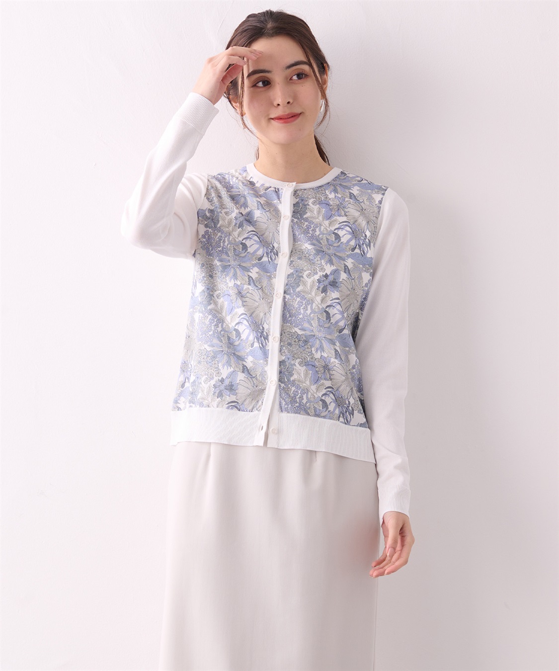 A/C DESIGN BY ALPHA CUBIC リバティプリントカーディガン_sub_14