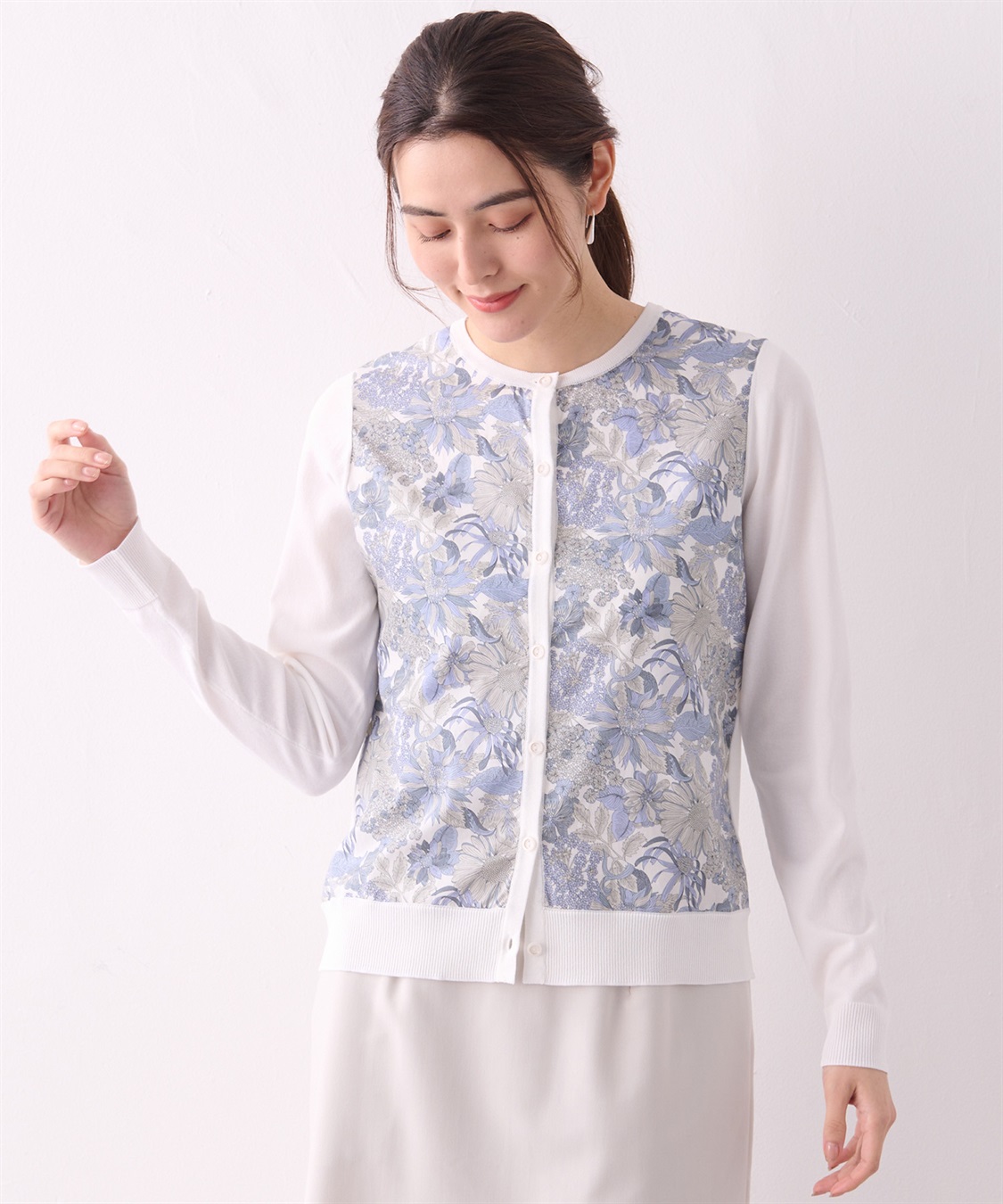 A/C DESIGN BY ALPHA CUBIC リバティプリントカーディガン_sub_15