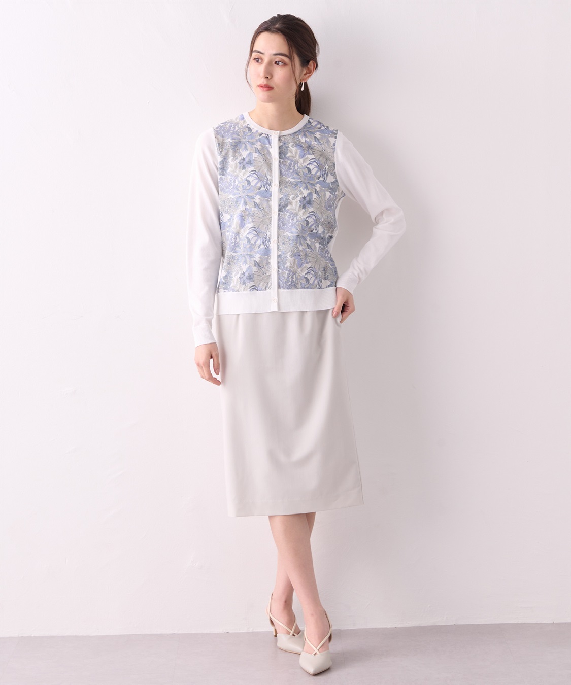 A/C DESIGN BY ALPHA CUBIC リバティプリントカーディガン_sub_17