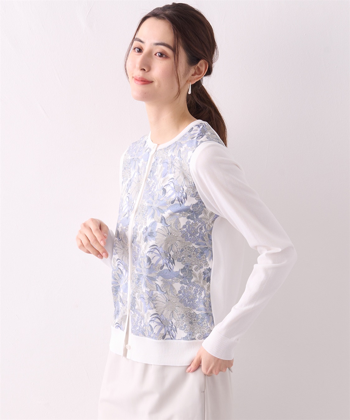 A/C DESIGN BY ALPHA CUBIC リバティプリントカーディガン_sub_18