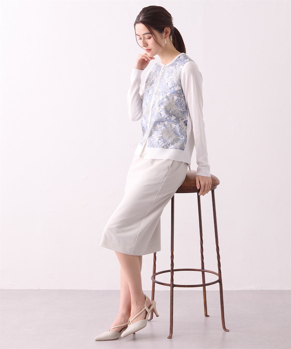 A/C DESIGN BY ALPHA CUBIC リバティプリントカーディガン_sub_19